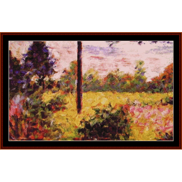 Forest of Barbizon, 1883 - Georges Seurat cross stitch pattern