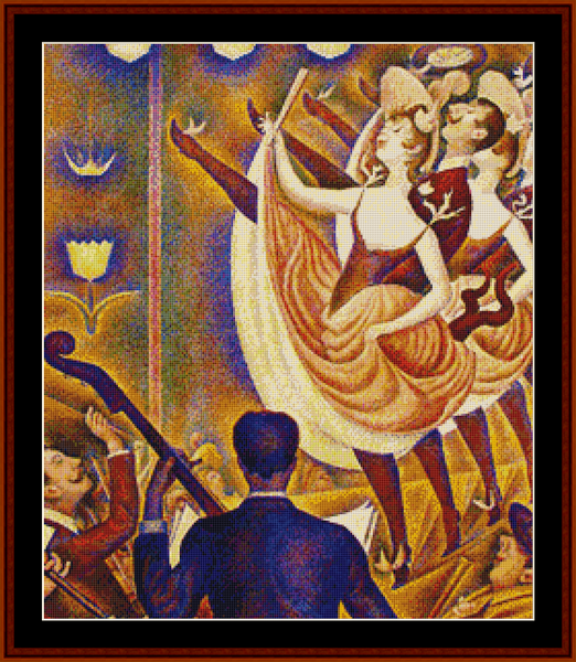 Chahut - Georges Seurat pdf cross stitch pattern