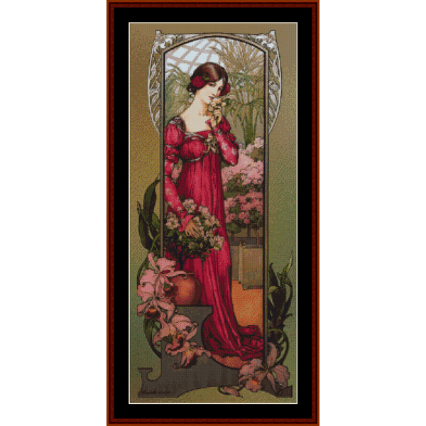 Flowers of Gardens – Elisabeth Sonrel pdf cross stitch pattern