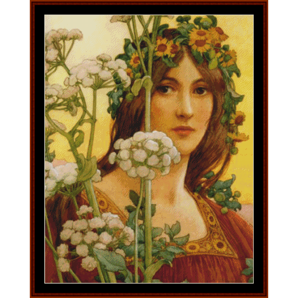 Our Lady of Cow Parsley – Elisabeth Sonrel pdf cross stitch pattern