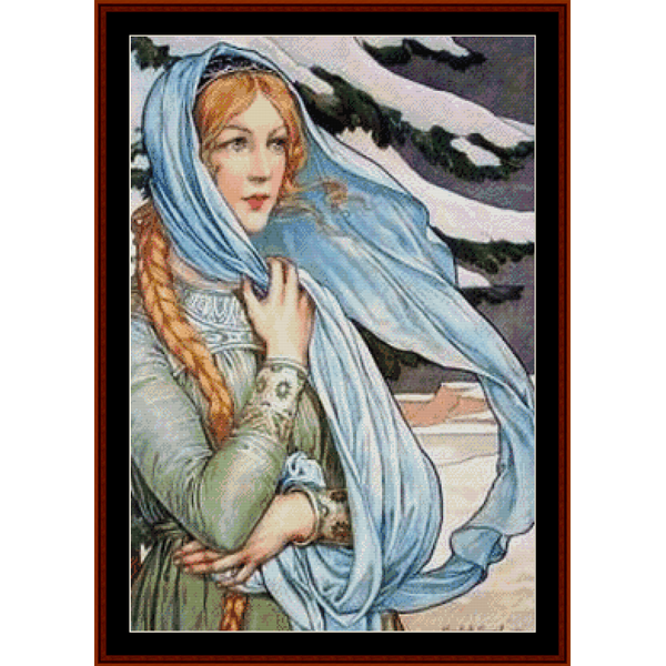 Winter – Elisabeth Sonrel cross stitch pattern