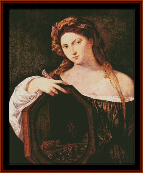 Vanity - Titian pdf cross stitch pattern