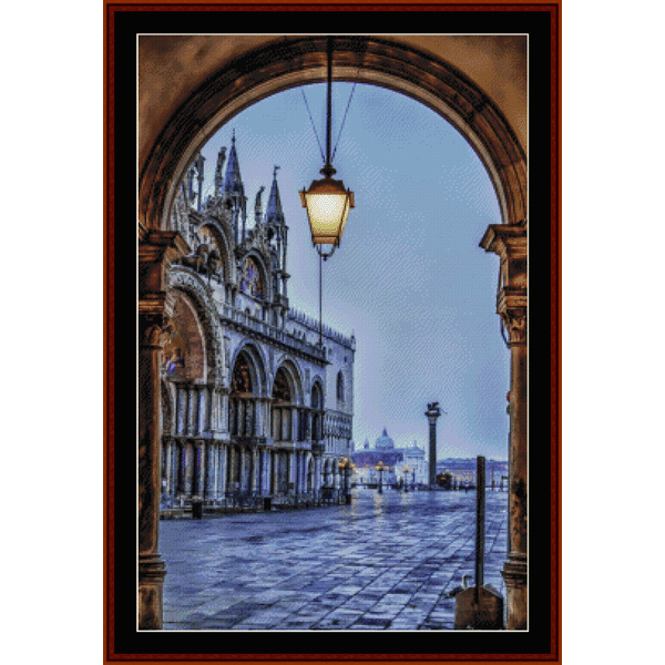 St. Mark's Square, Venice cross stitch pattern