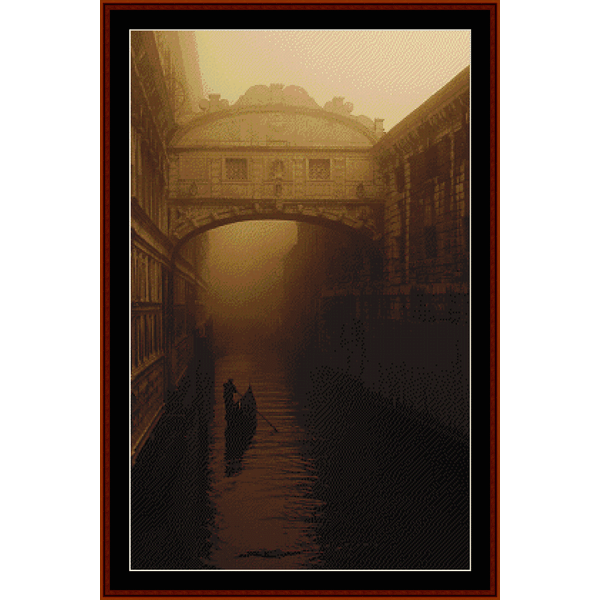 Venice cross stitch pattern