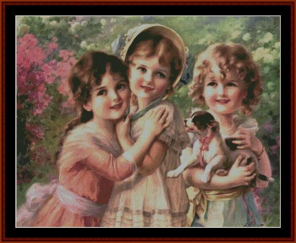Best of Friends - Emile Vernon pdf cross stitch pattern