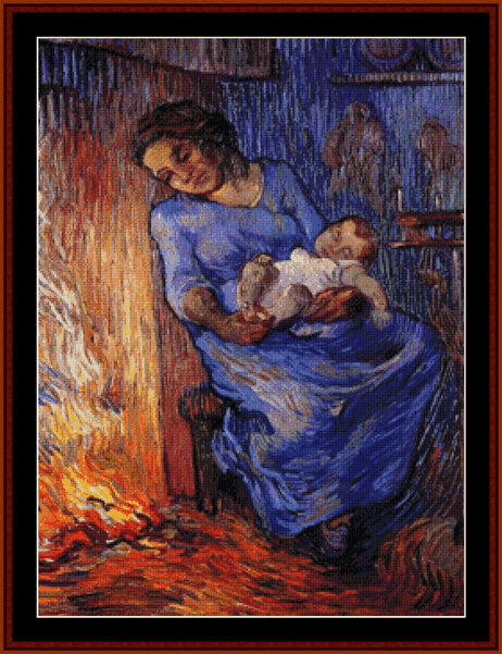 The Man is at Sea - Van Gogh cross stitch pattern