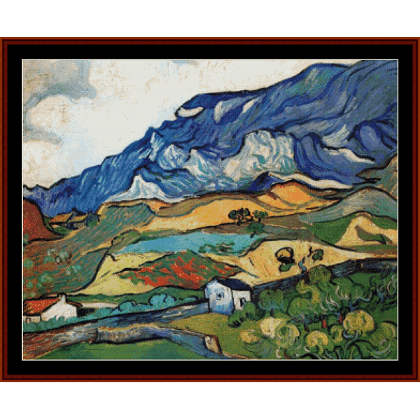 Les Apilles, 1889 - Vincent Van Gogh pdf cross stitch pattern