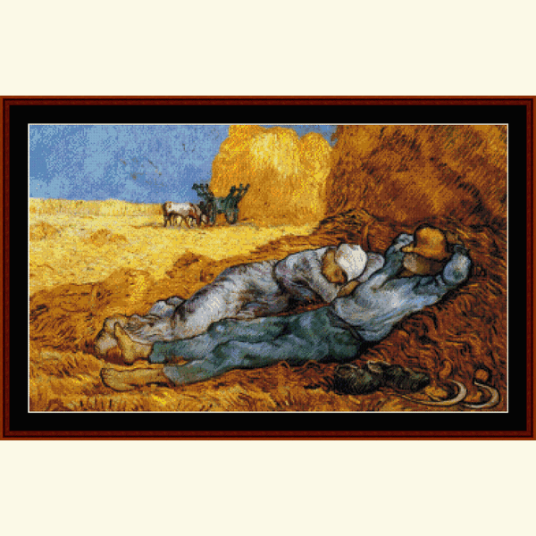 La Meridienne - Van Gogh cross stitch pattern