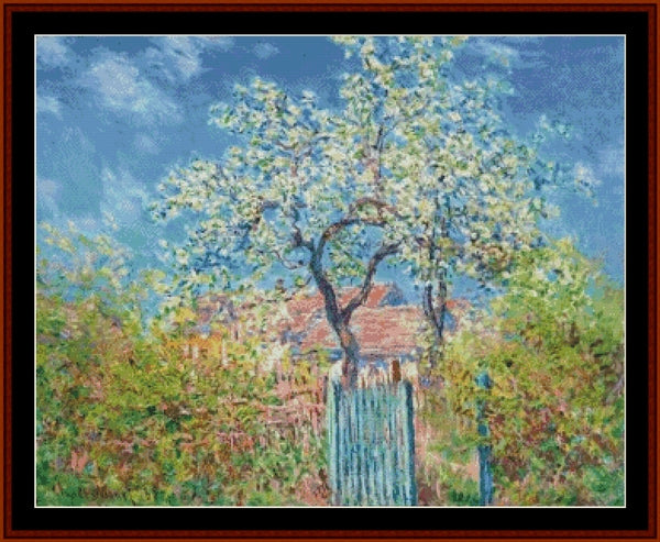 Blossoming Pear Tree II – Vincent Van Gogh pdf cross stitch pattern