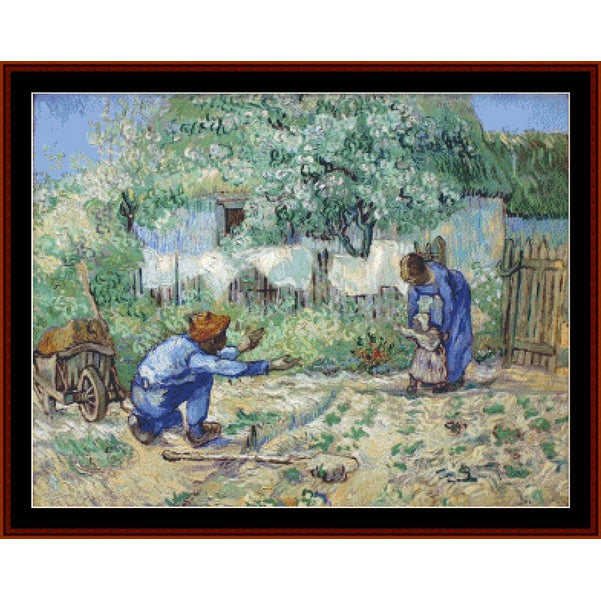First Steps - Van Gogh cross stitch pattern