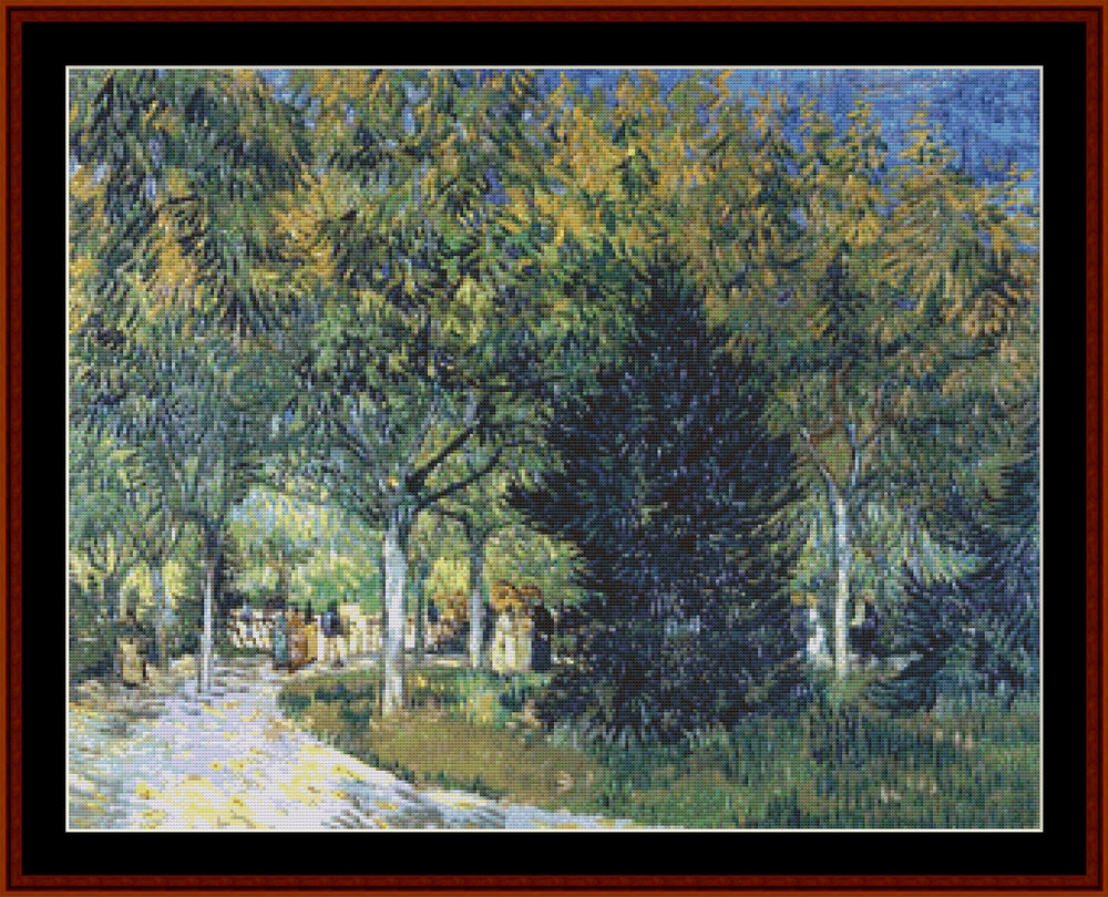 Promenaders - Van Gogh cross stitch pattern