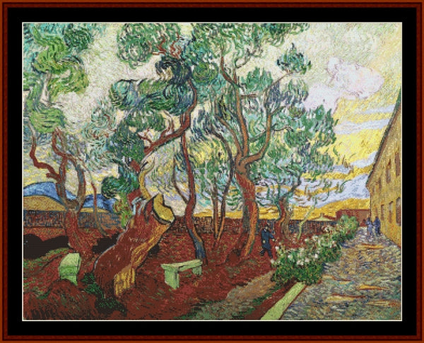 The Garden at St. Paul’s Hospital - Van Gogh cross stitch pattern