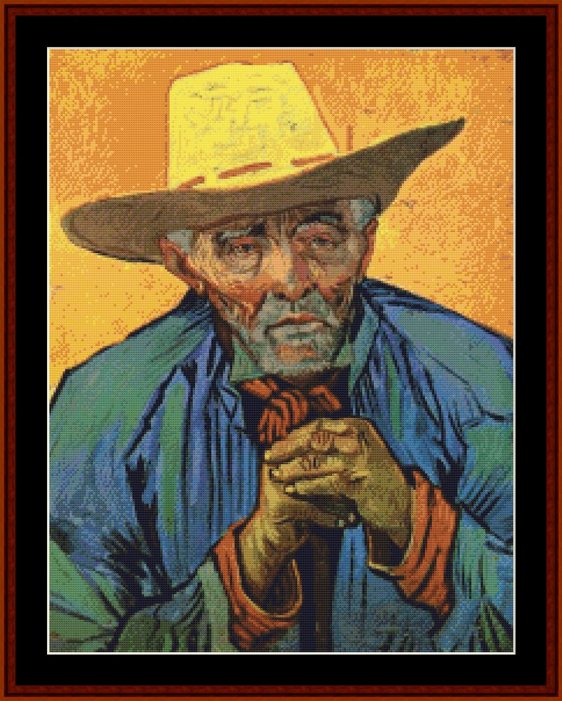 Portrait of Patience – Vincent Van Gogh pdf cross stitch pattern