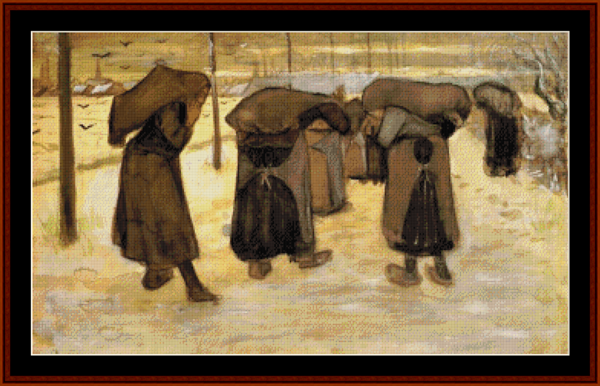 Miner Women - Van Gogh cross stitch pattern