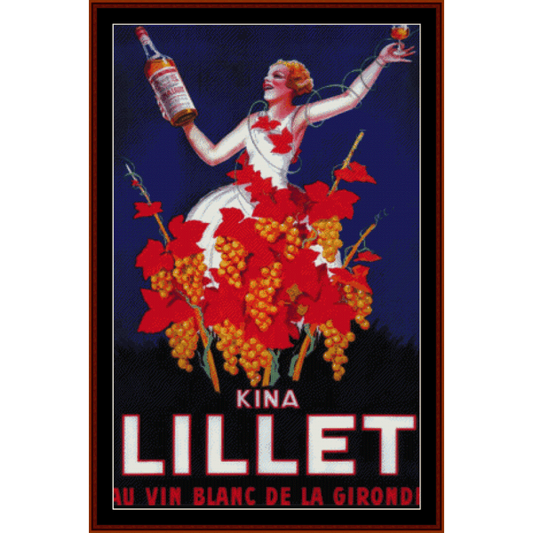 Kina Lillet cross stitch pattern