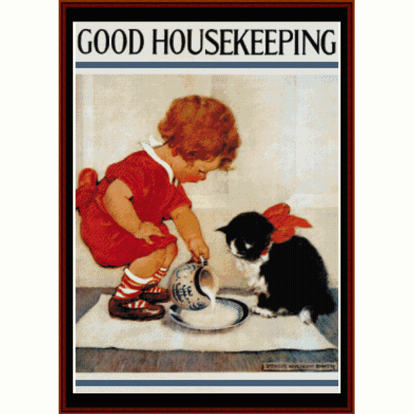 Good Housekeeping - Vintage Poster pdf cross stitch pattern