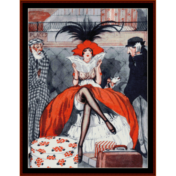 La Vie Parisienne cross stitch pattern