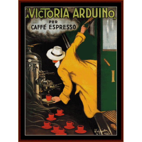 La Victoria Arduino - Vintage Poster pdf cross stitch pattern