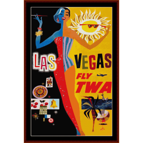 Las Vegas cross stitch pattern