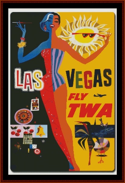 Las Vegas cross stitch pattern