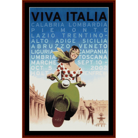 Viva Italia cross stitch pattern