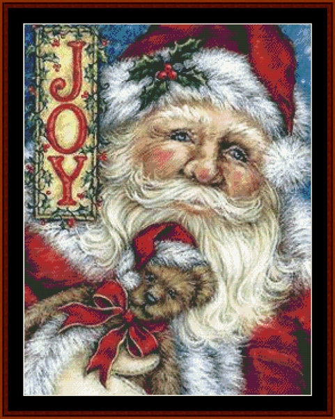 Victorian Santa 20 - Christmas pdf cross stitch pattern