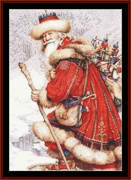Victorian Santa 26 - Christmas pdf cross stitch pattern