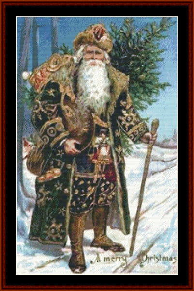 Victorian Santa 29 - Christmas pdf cross stitch pattern
