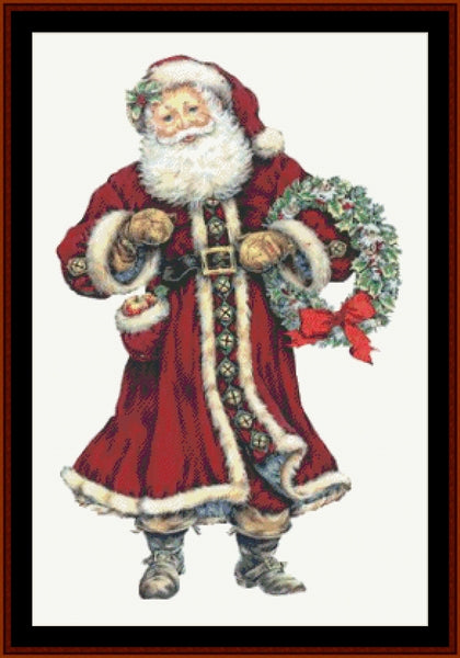 Victorian Santa 30 - Christmas pdf cross stitch pattern