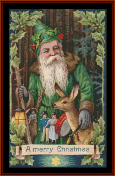 Victorian Santa 31 - Christmas pdf cross stitch pattern