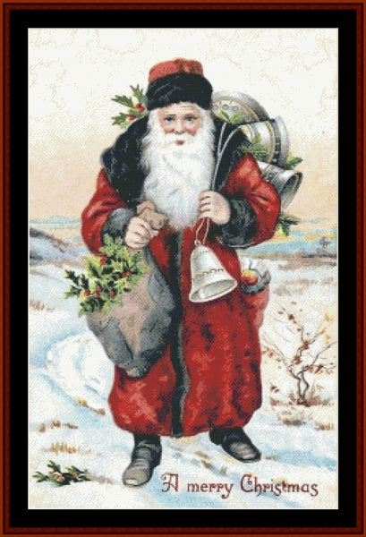 Victorian Santa 32 - Christmas pdf cross stitch pattern