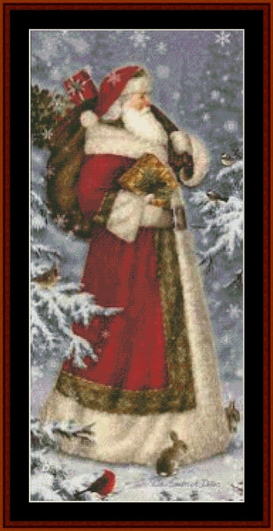 Victorian Santa 33 - Christmas pdf cross stitch pattern