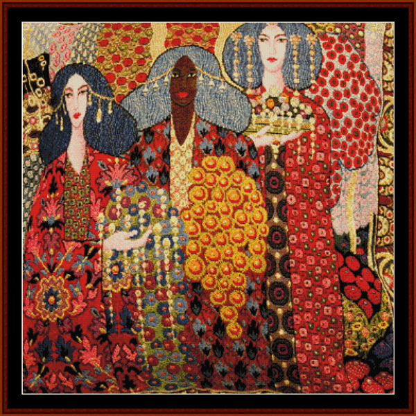Arabian Nights - Vittorio Zecchin pdf cross stitch pattern