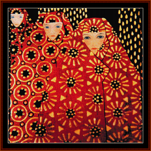1001 Nights, Detail I - Vittorio Zecchin pdf cross stitch pattern