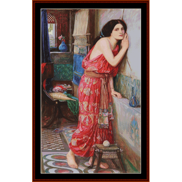 Thisbe - John W. Waterhouse pdf cross stitch pattern