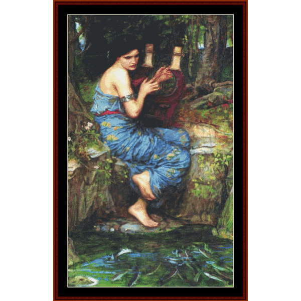 The Charmer - John William Waterhouse pdf cross stitch pattern