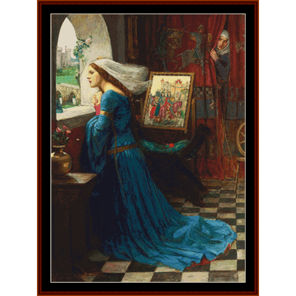 Fair Rosamund - J.W. Waterhouse pdf cross stitch pattern