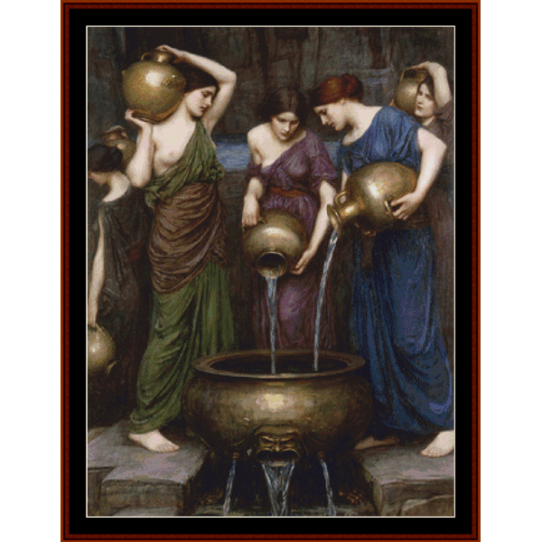 The Danaides – John Waterhouse pdf cross stitch pattern