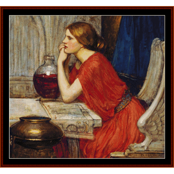 Circe - J.W. Waterhouse pdf cross stitch pattern
