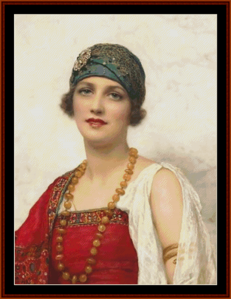 The Turban - W.C. Wontner pdf cross stitch pattern