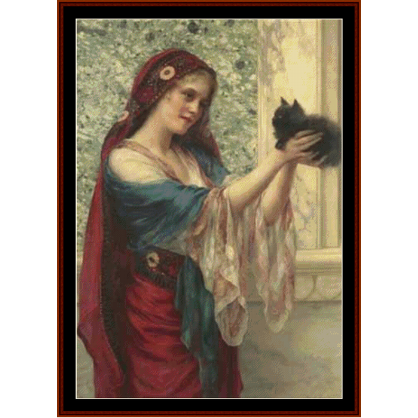 The Willing Captive - William Clarke Wontner pdf cross stitch pattern