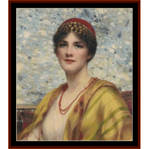 Leonora - W.C. Wontner pdf cross stitch pattern