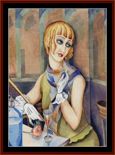 Lili Elbe – Gerda Wegener pdf cross stitch pattern