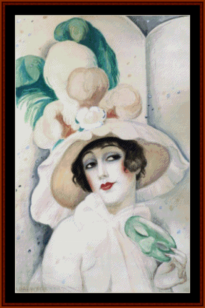 Lili Elbe III – Gerda Wegener pdf cross stitch pattern