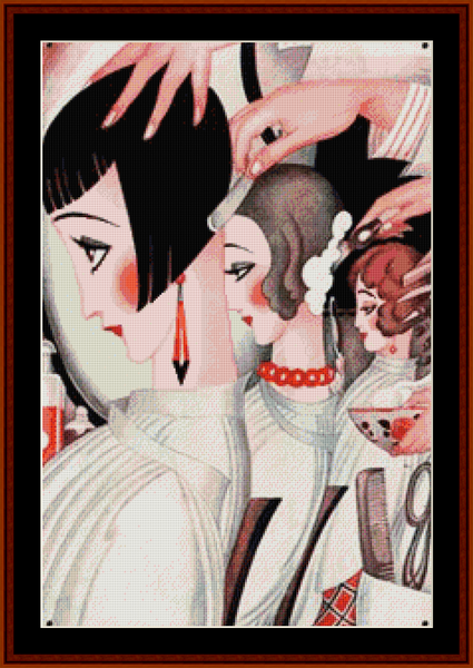 C'est la Barbe – Gerda Wegener pdf cross stitch pattern