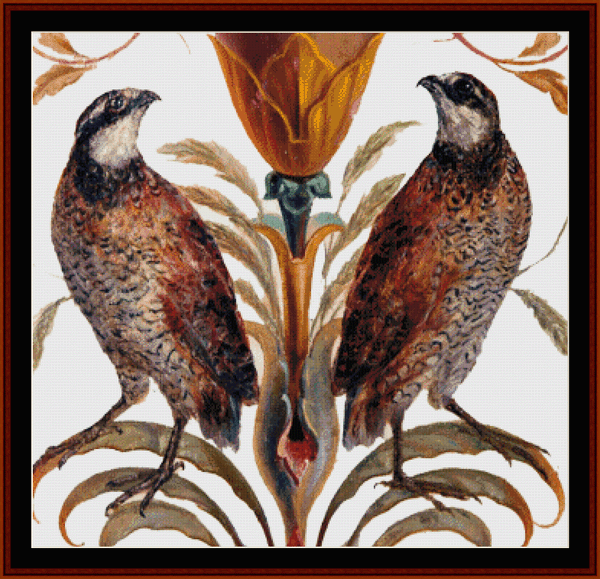 Northern Bobwhite cross stitch pattern