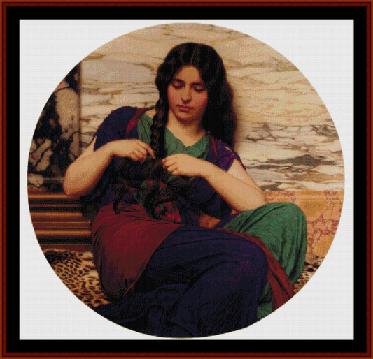 A Congenial Task - J.W. Godward pdf counted cross stitch pattern
