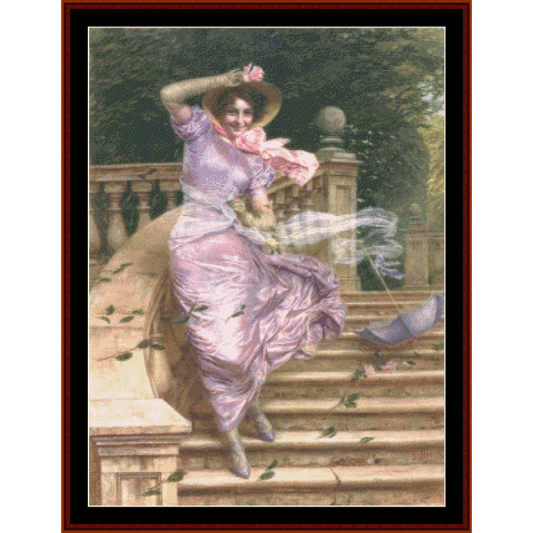 A Gust of Wind II - Gaetano Bellei pdf counted cross stitch pattern