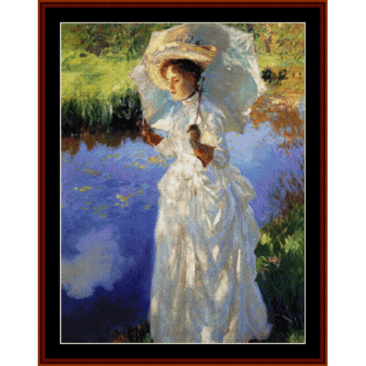 A Morning Walk - J.S. Sargent Counted Cross Stitch Pattern by Cross Stitch Collectibles