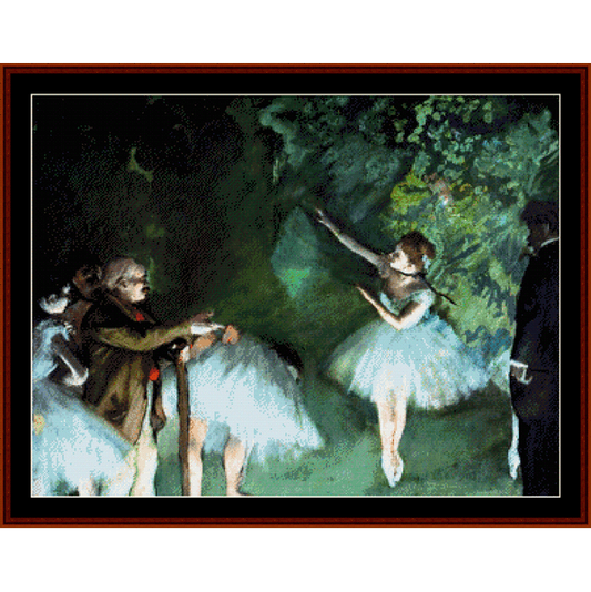 Counted Cross Stitch Pattern by Cross Stitch Collectibles of dancers in a forest setting